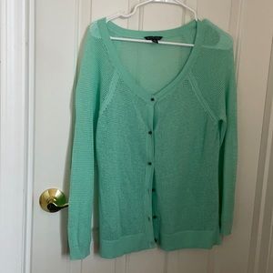 Green light weight cardigan.